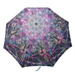 Pink Swirls Blend  Folding Umbrellas