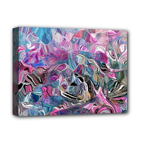 Pink Swirls Blend  Deluxe Canvas 16  x 12  (Stretched)  from UrbanLoad.com