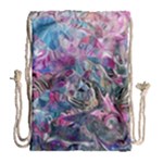 Pink Swirls Blend  Drawstring Bag (Large)