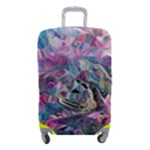 Pink Swirls Blend  Luggage Cover (Small)