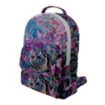Pink Swirls Blend  Flap Pocket Backpack (Large)