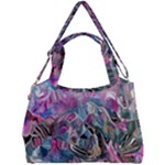 Pink Swirls Blend  Double Compartment Shoulder Bag