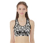 BarkFusion Camouflage Sports Bra with Border
