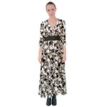 BarkFusion Camouflage Button Up Maxi Dress