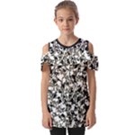 BarkFusion Camouflage Fold Over Open Sleeve Top
