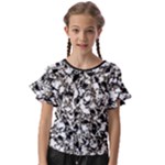 BarkFusion Camouflage Kids  Cut Out Flutter Sleeves