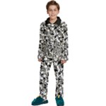 BarkFusion Camouflage Kids  Long Sleeve Velvet Pajamas Set