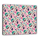 Multi Colour Pattern Canvas 24  x 20  (Stretched)