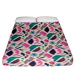 Multi Colour Pattern Fitted Sheet (Queen Size)
