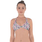 Multi Colour Pattern Halter Neck Bikini Top