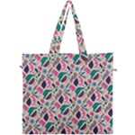 Multi Colour Pattern Canvas Travel Bag