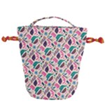 Multi Colour Pattern Drawstring Bucket Bag