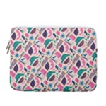 Multi Colour Pattern 13  Vertical Laptop Sleeve Case With Pocket