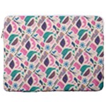Multi Colour Pattern 17  Vertical Laptop Sleeve Case With Pocket