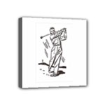 Golf Swing Mini Canvas 4  x 4  (Stretched)