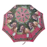 fiona deep pink Folding Umbrella