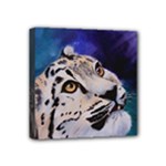 Baby Snow Leopard Mini Canvas 4  x 4  (Stretched)
