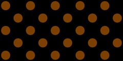66 polka dots chocolate brown on black 2400x1200