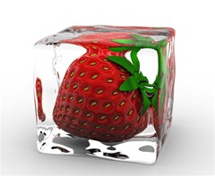 strawberry icecube mousepad