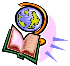 globe and book