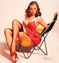vintage pinup girl in chair copy