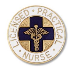 licensed practical nurse emblem pin custom