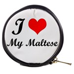 I Love My Maltese Mini Makeup Case
