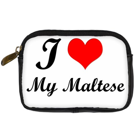 I Love My Maltese Compact Camera Case from UrbanLoad.com Front
