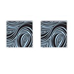 Blue Zebra Cufflinks (Square)