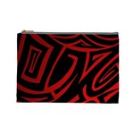 13 Red Tattoo Cosmetic Bag (Large)