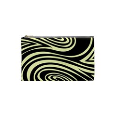 Yellow Zebra Cosmetic Bag (Small) from UrbanLoad.com Front
