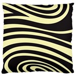 Yellow Zebra Large Cushion Case (One Side)