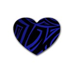 13 Blue Tattoo Heart Coaster (4 pack)