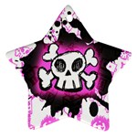 Cartoon Skull Star Ornament (Two Sides)