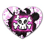 Cartoon Skull Mousepad (Heart)
