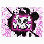 Cartoon Skull Glasses Cloth (Large, Two Sides)