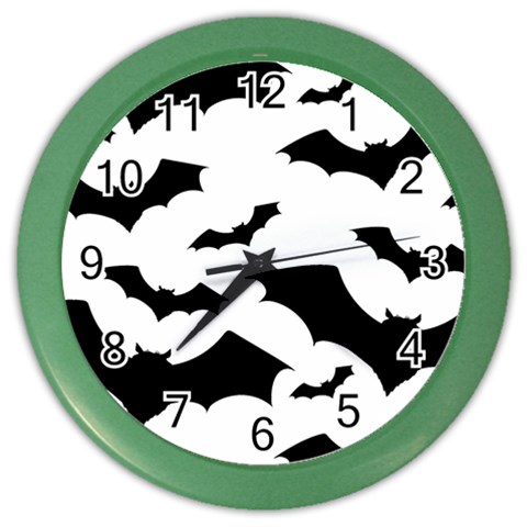 Deathrock Bats Color Wall Clock from UrbanLoad.com Front