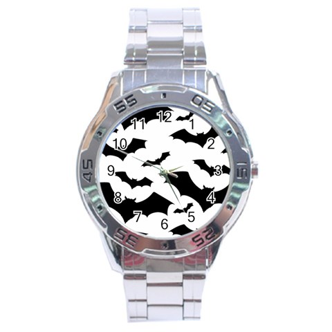 Deathrock Bats Stainless Steel Analogue Men’s Watch from UrbanLoad.com Front