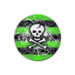 Deathrock Skull Rubber Coaster (Round)
