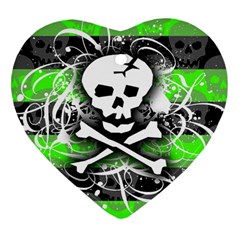 Deathrock Skull Heart Ornament (Two Sides) from UrbanLoad.com Back