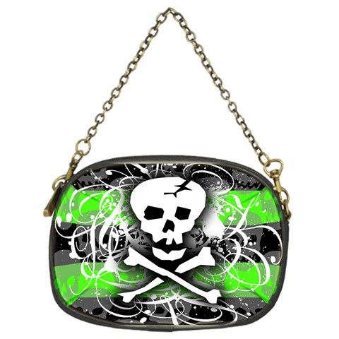Deathrock Skull Chain Purse (One Side) from UrbanLoad.com Front