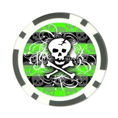 Deathrock Skull Poker Chip Card Guard (10 pack) from UrbanLoad.com Front