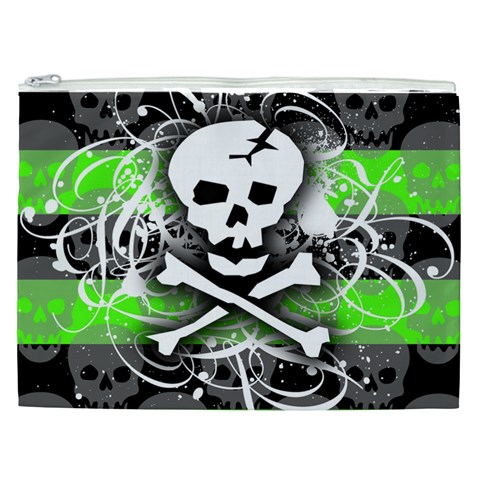 Deathrock Skull Cosmetic Bag (XXL) from UrbanLoad.com Front