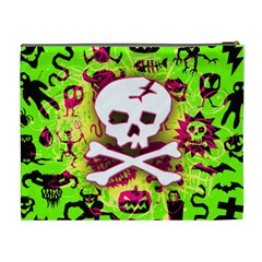 Deathrock Skull & Crossbones Cosmetic Bag (XL) from UrbanLoad.com Back