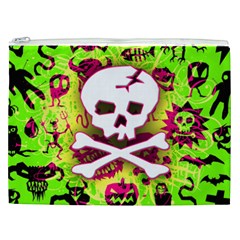 Deathrock Skull & Crossbones Cosmetic Bag (XXL) from UrbanLoad.com Front