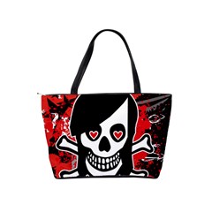 Emo Girl Skull Classic Shoulder Handbag from UrbanLoad.com Back