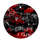 Emo Graffiti Round Ornament (Two Sides)