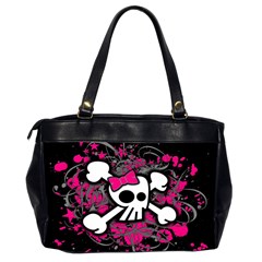 Girly Skull & Crossbones Oversize Office Handbag (Two Sides) from UrbanLoad.com Back