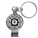 Gothic Punk Skull Nail Clippers Key Chain