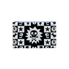 Gothic Punk Skull Cosmetic Bag (Small) from UrbanLoad.com Front